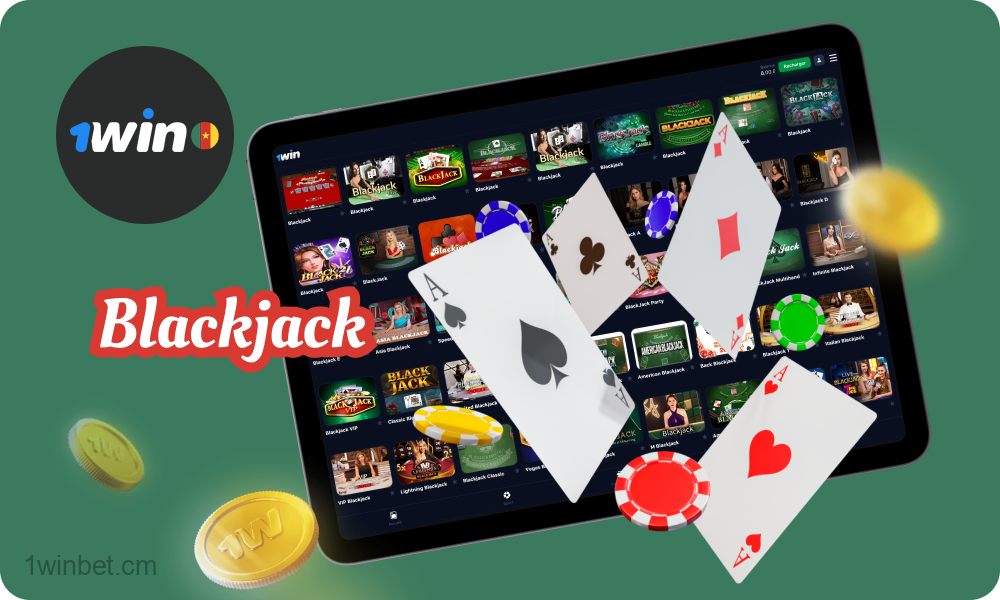 Avec 1 win, les joueurs camerounais peuvent jouer au blackjack avec un ordinateur ou avec un croupier en direct, en profitant d'une variété d'options de jeu