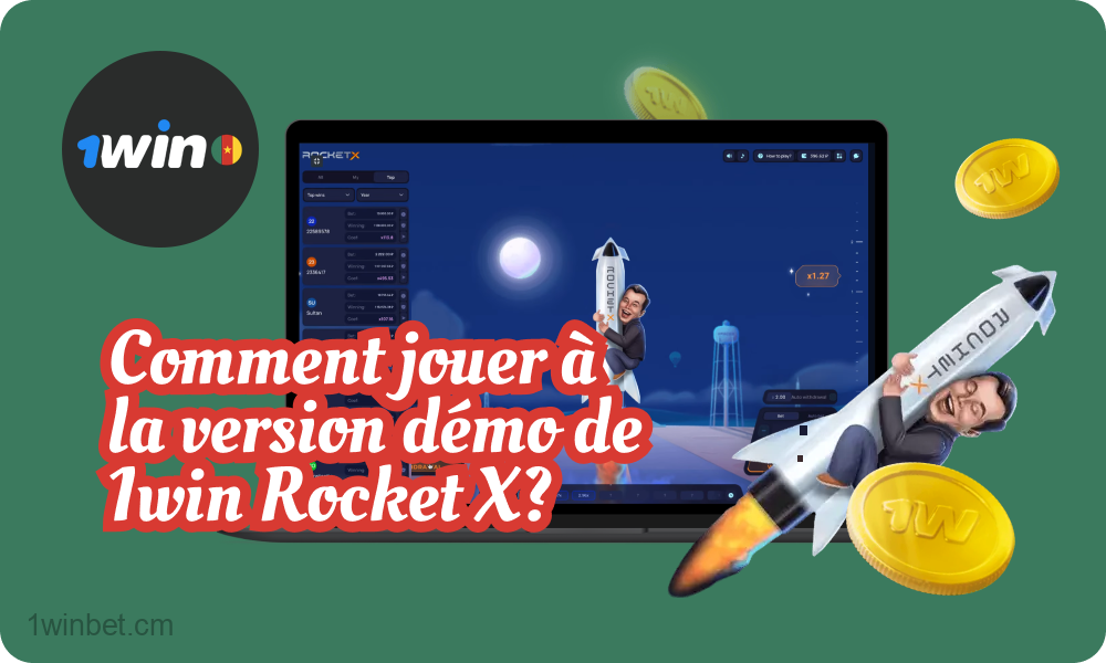 Les joueurs camerounais peuvent jouer à Rocket X 1win en mode démo sans perdre d'argent réel en suivant quelques étapes simples