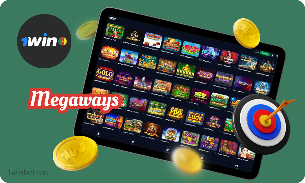Les jeux de hasard innovants de la section Megaways de 1win Casino sont particulièrement appréciés des joueurs camerounais