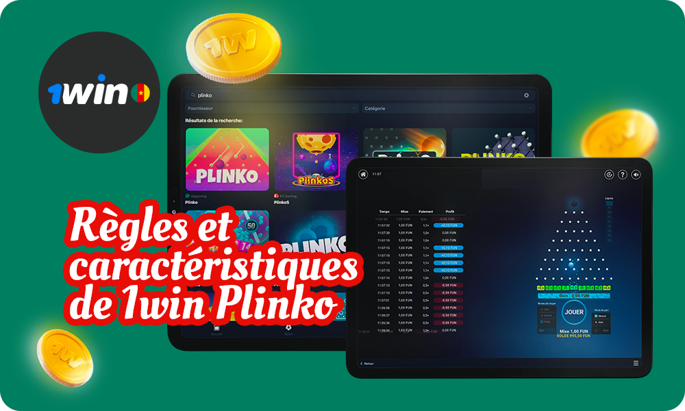 Les règles de Plinko 1win sont aussi simples que possible, ce qui le rend adapté aux débutants et aux joueurs camerounais expérimentés
